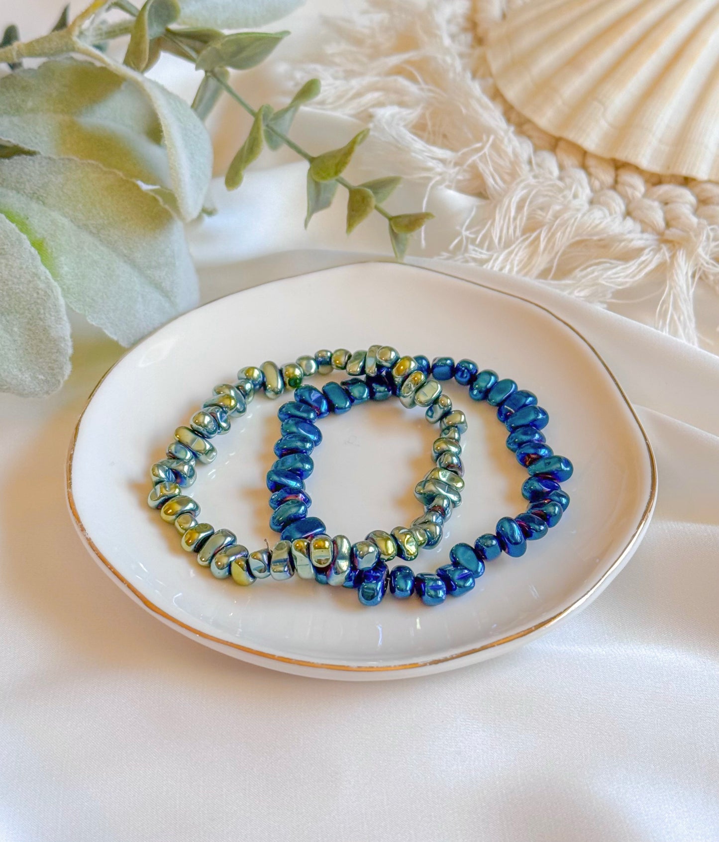 The Glimmering Sage Bracelets