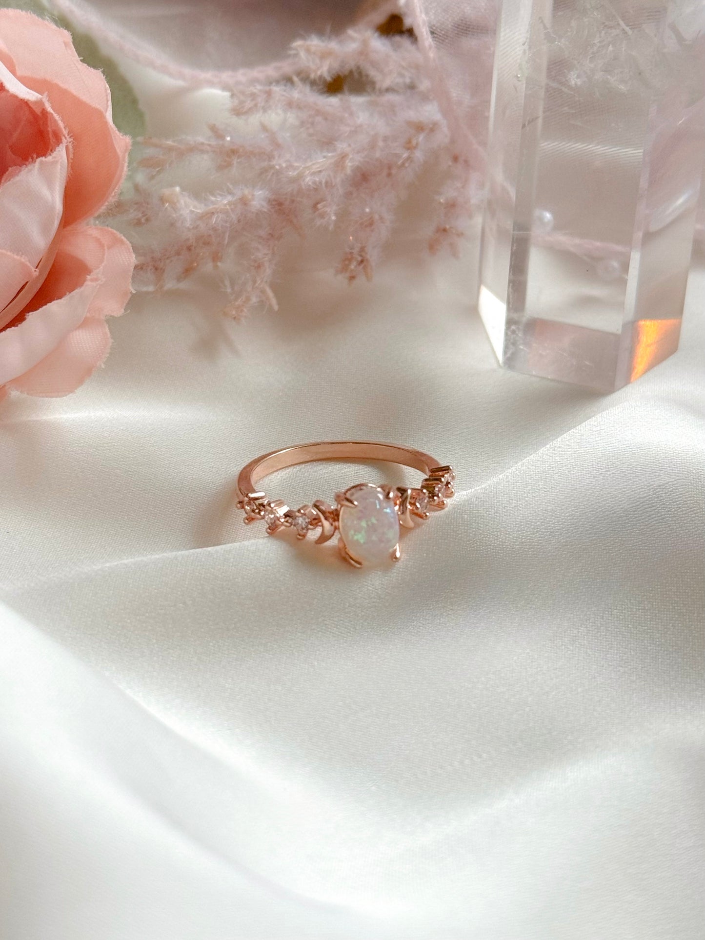 The Rosé Luna Ring
