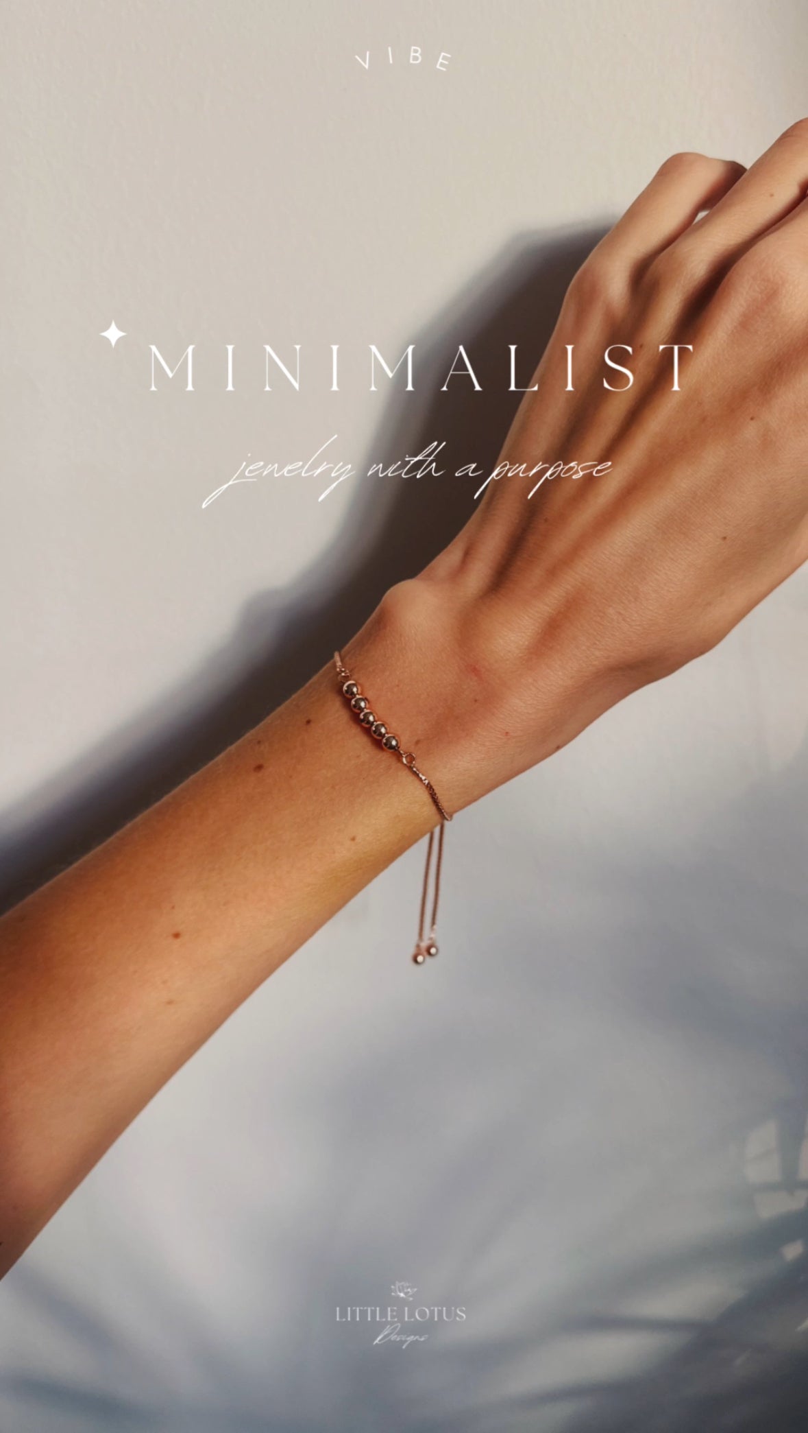 Hematite Minimalist Bracelet.