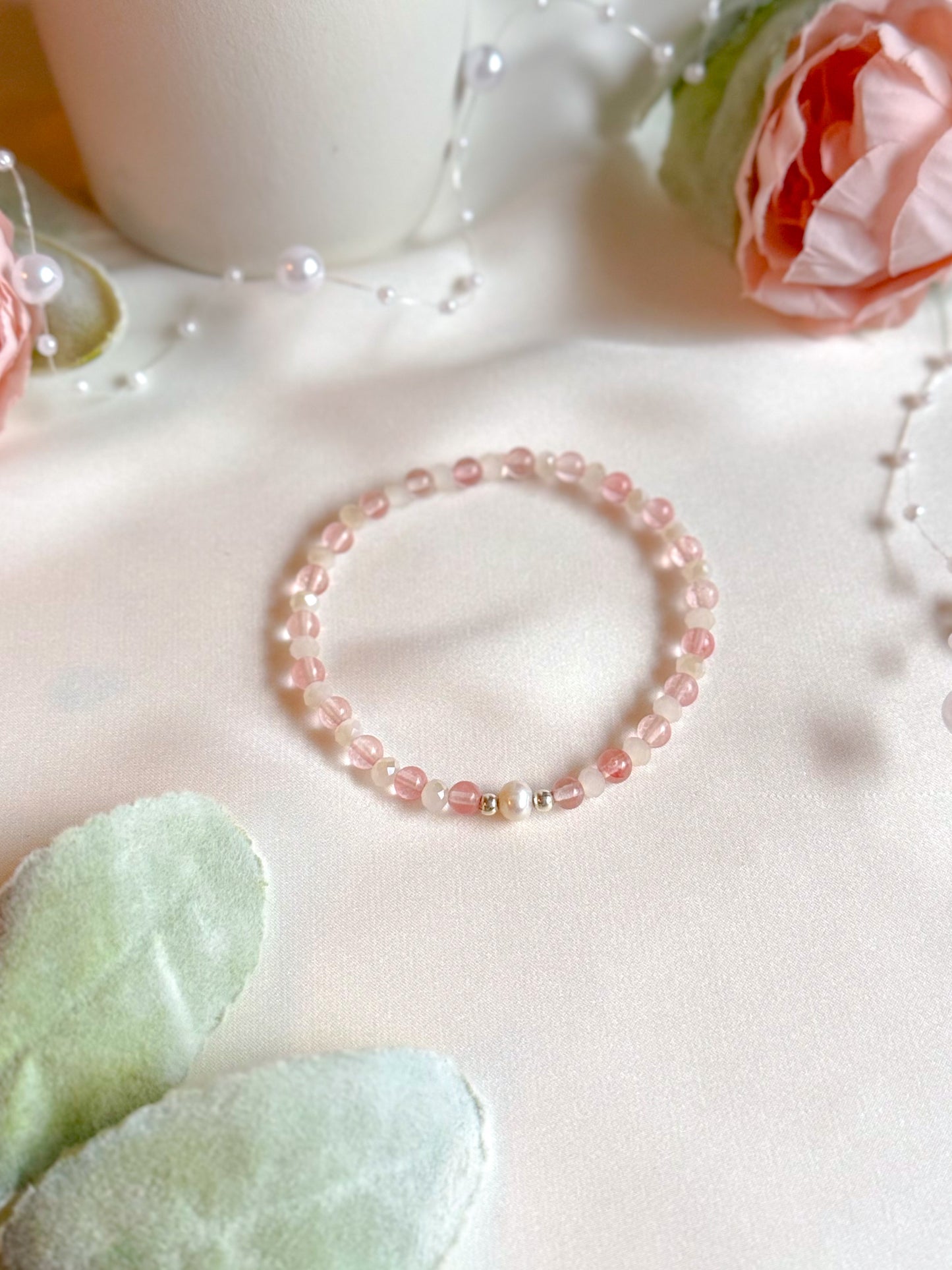 The Rosy Pearl Bracelet