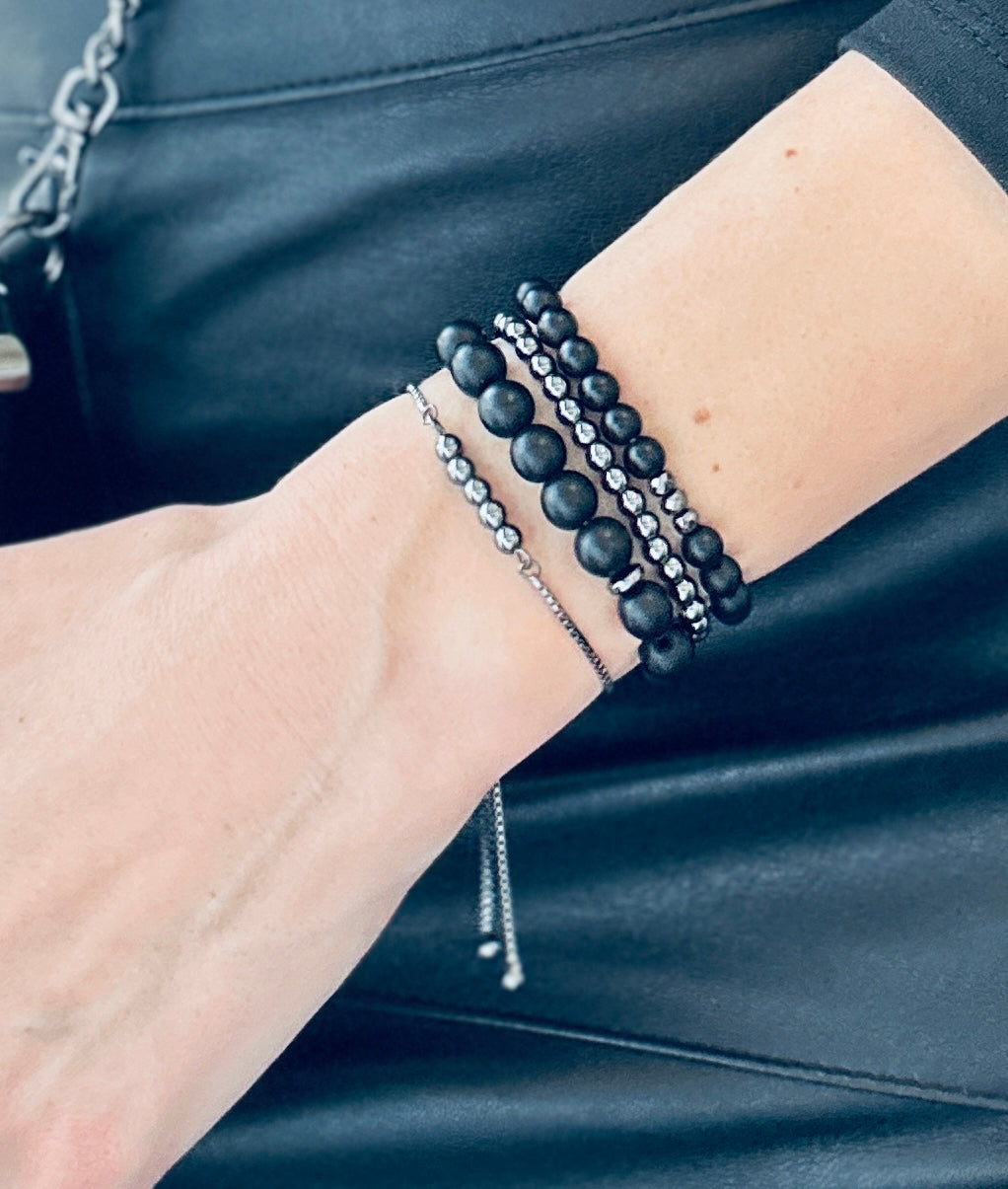 Black Minimalist Bracelet