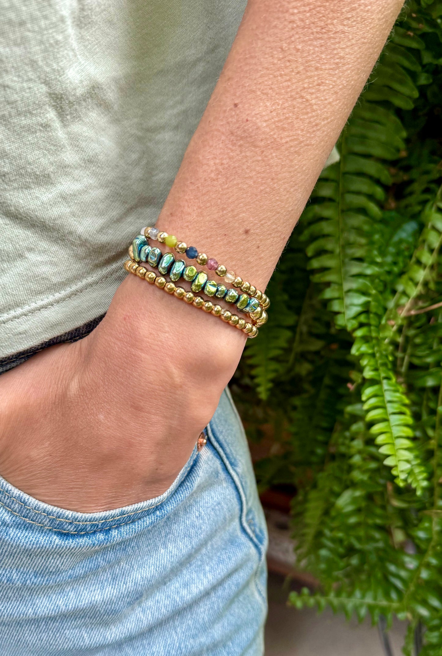 The Glimmering Sage Bracelet