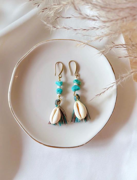 The Tulum Tassel Earrings