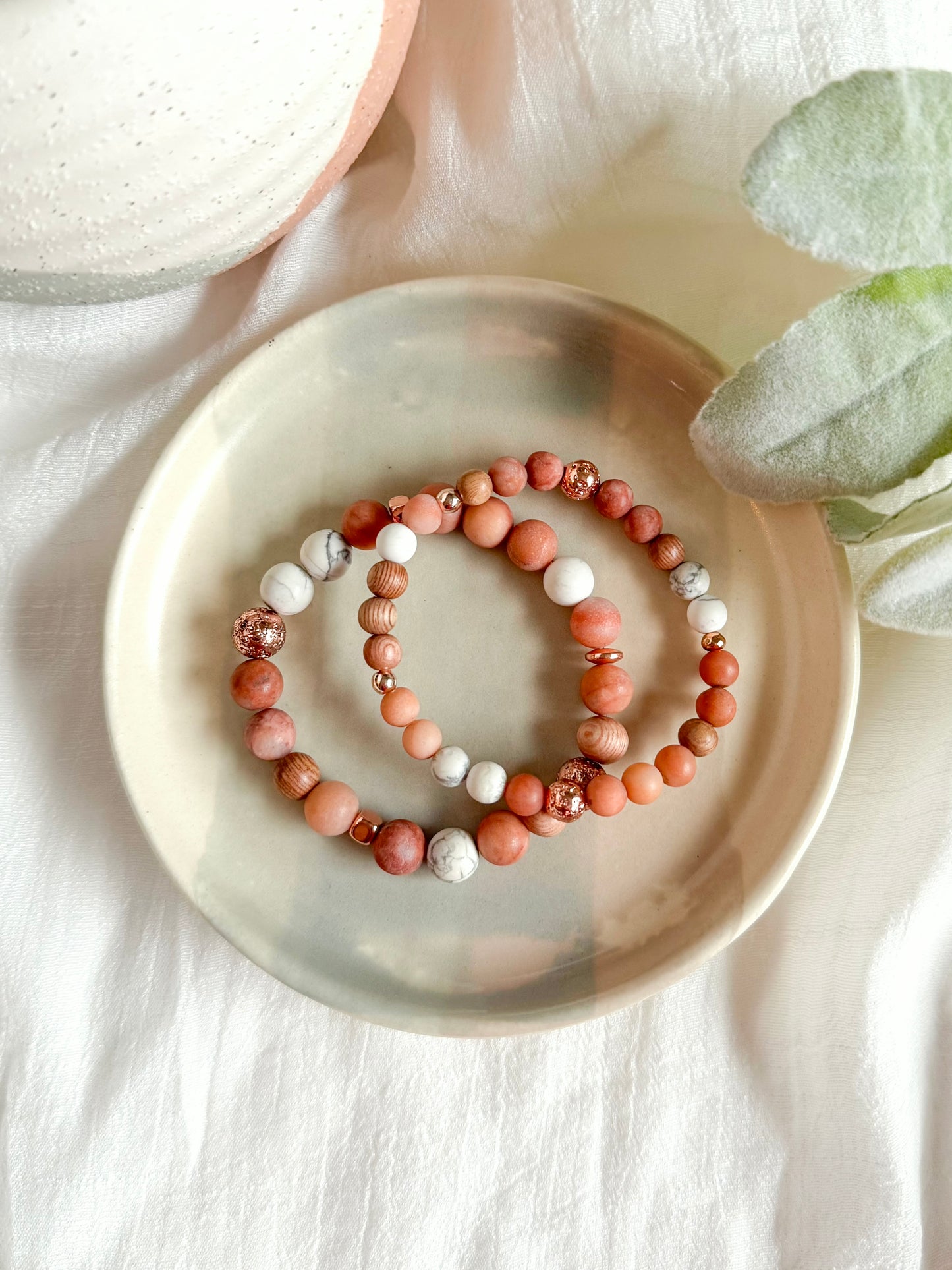 The Peach Tree Bracelet set