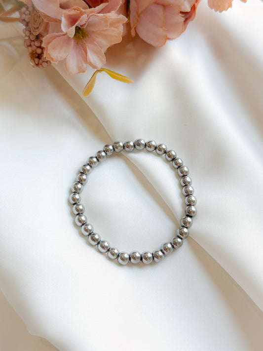 Dark Silver Hematite Bracelet