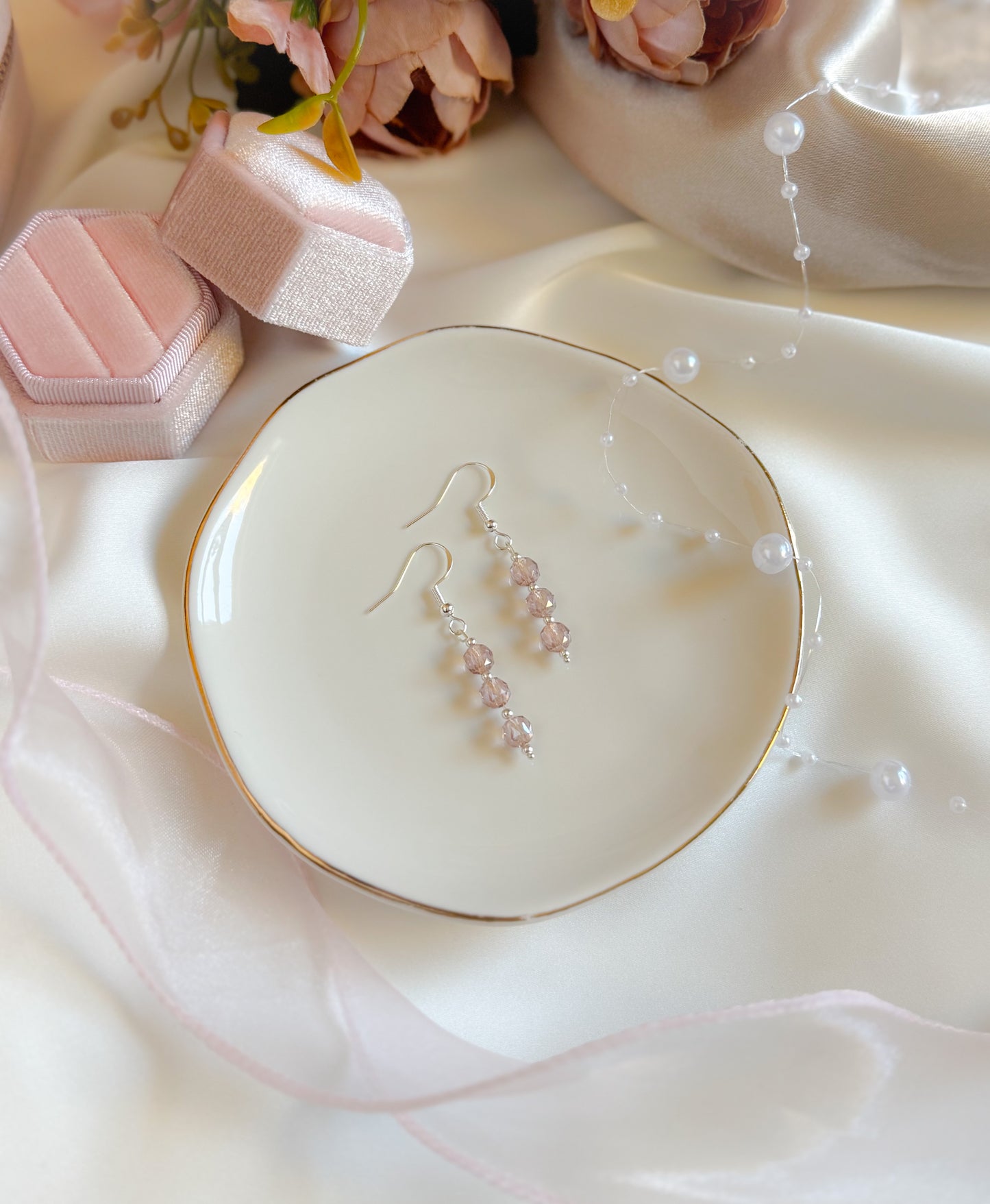 The Pink Noël Drop Earrings