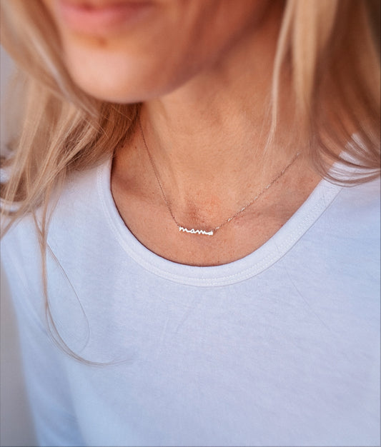 Sterling silver Mama Necklace 