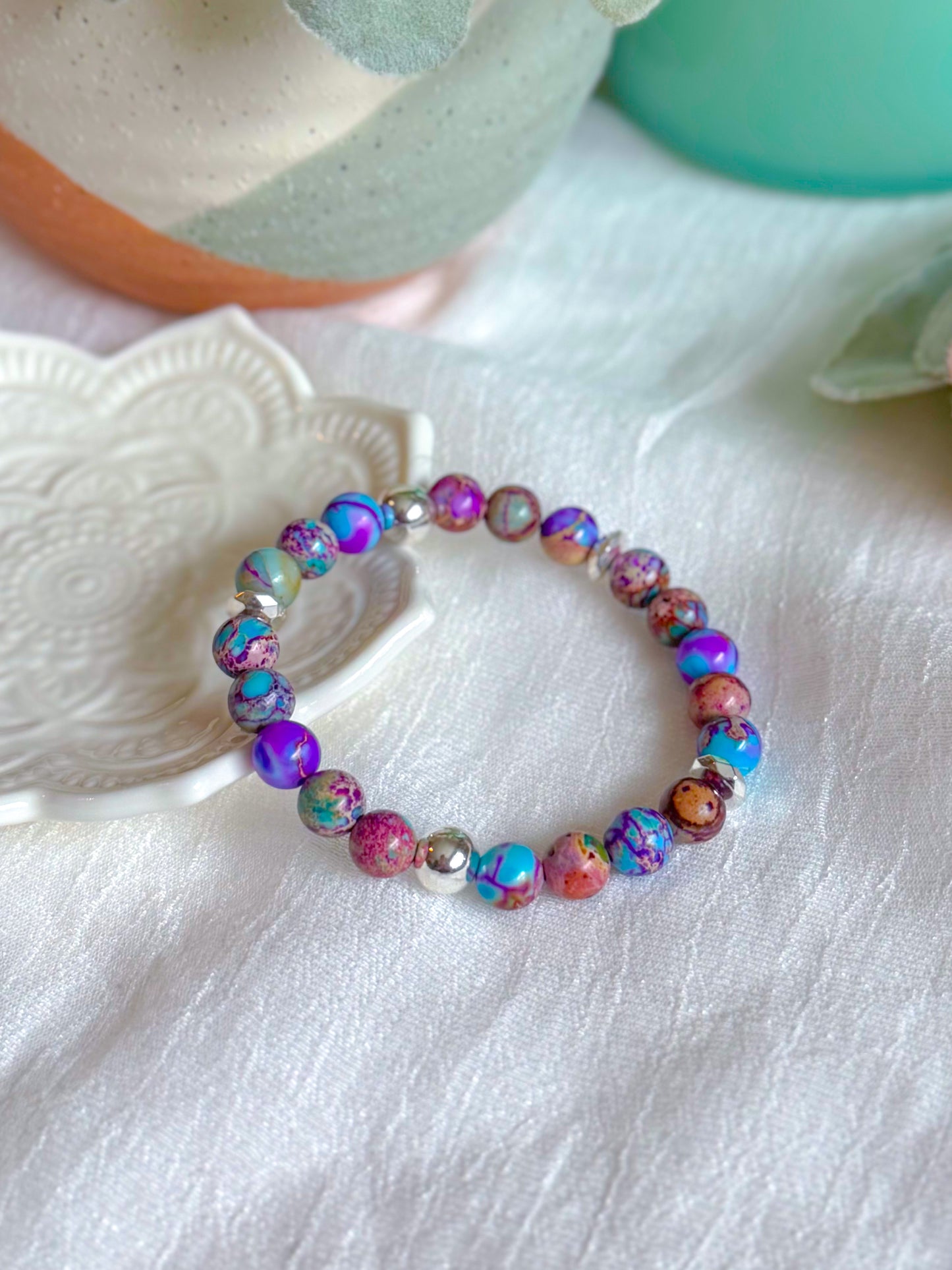 The Enchanted Peacock Bracelet