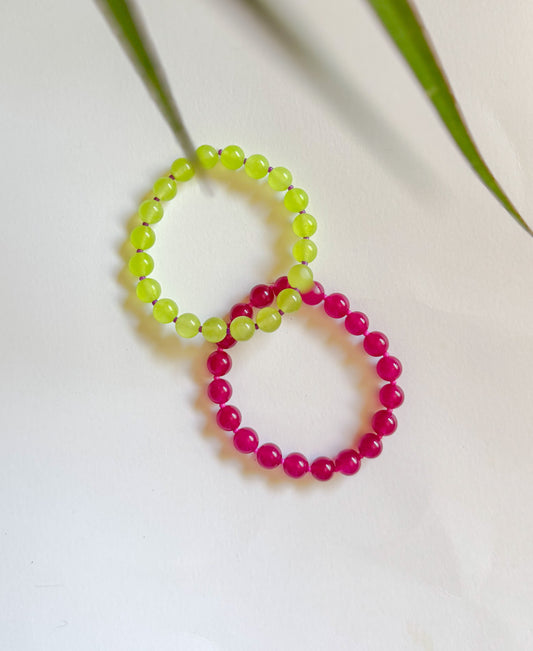 The Lime Burst & Fuchsia Frenzy Bracelets 💚💖