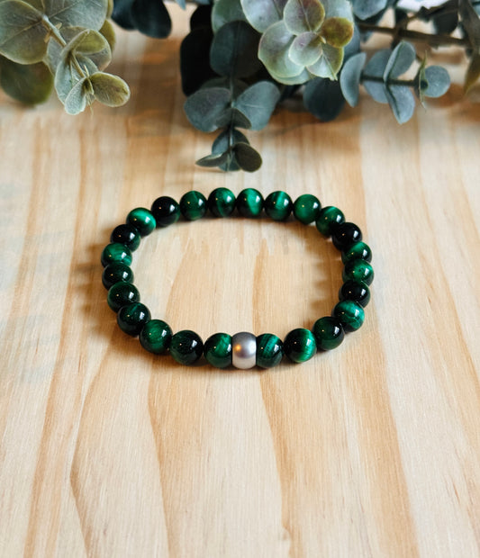 Green Tigers Eye Bracelet