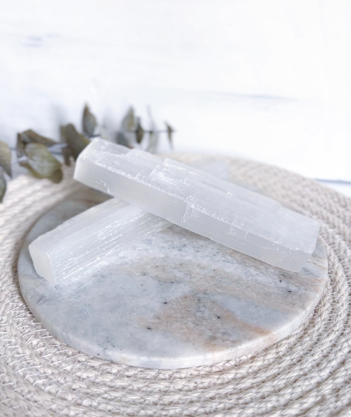Selenite charging wands for cleansing house and crystals 