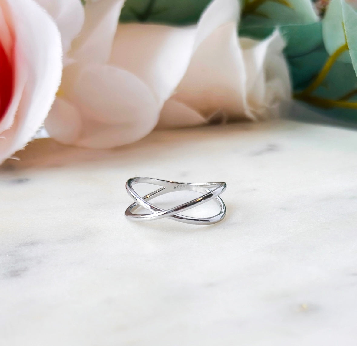 criss cross sterling silver ring canada