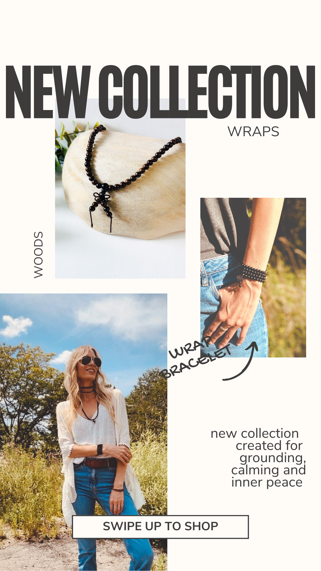 Wood Wrap Bracelets / Necklaces