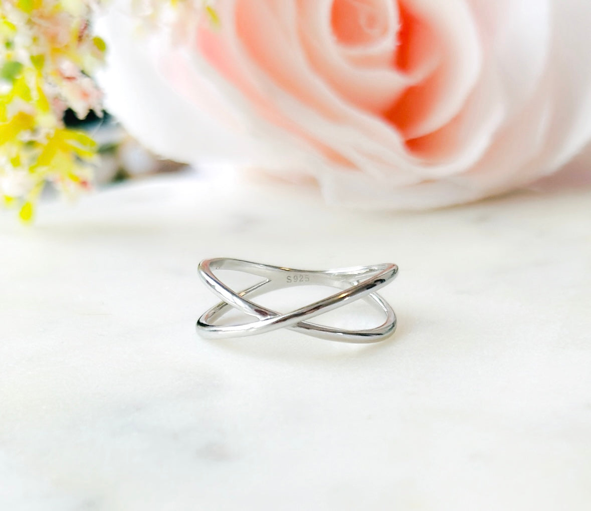 criss cross sterling silver ring canada