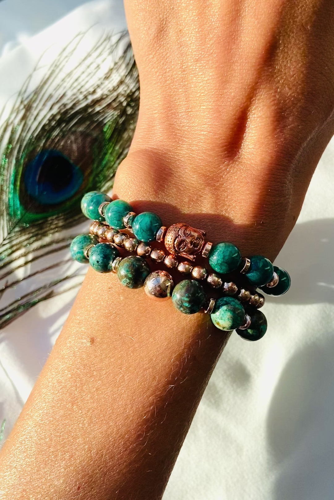 ocean jasper gemstone healing bracelets