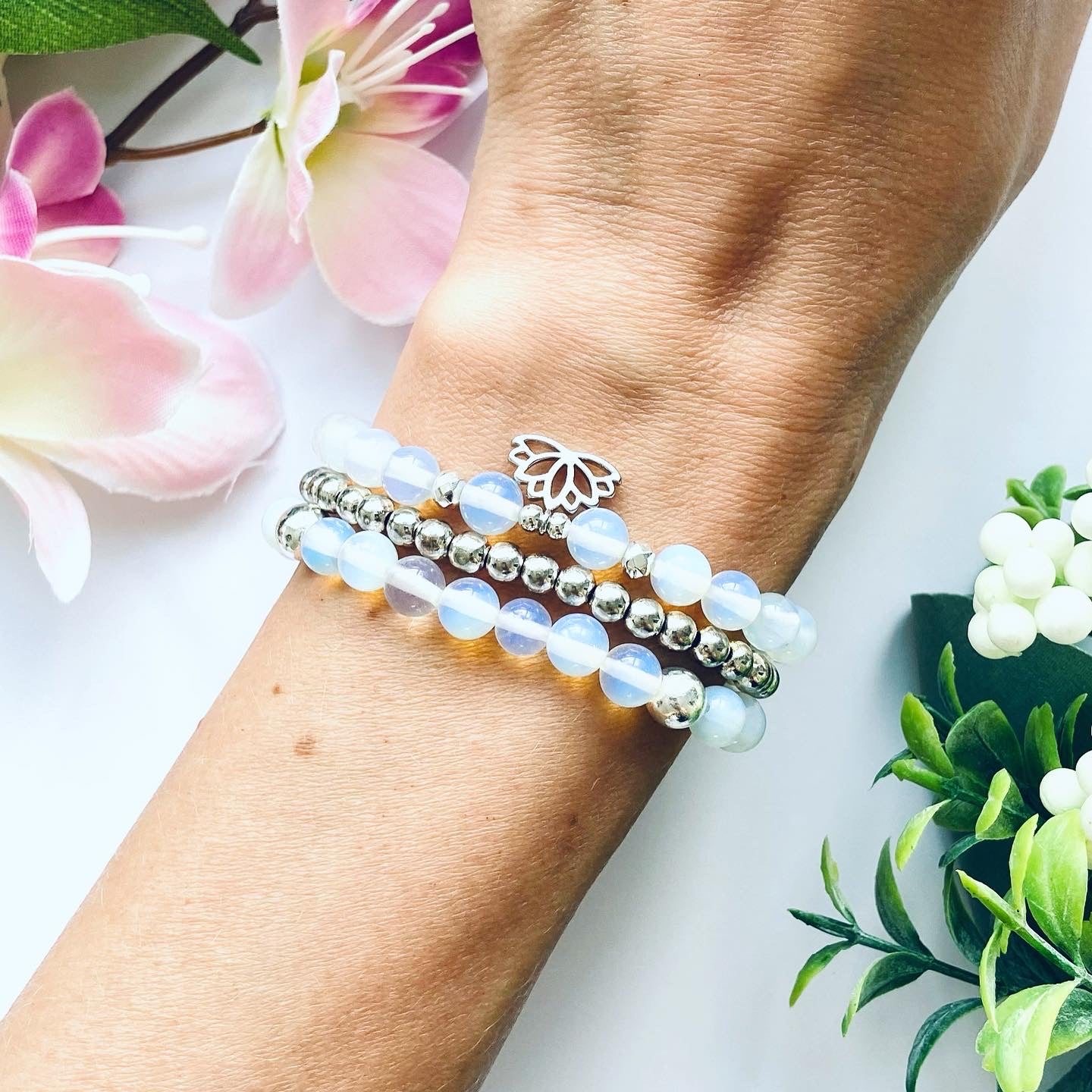 opalite gemstone healing bracelets