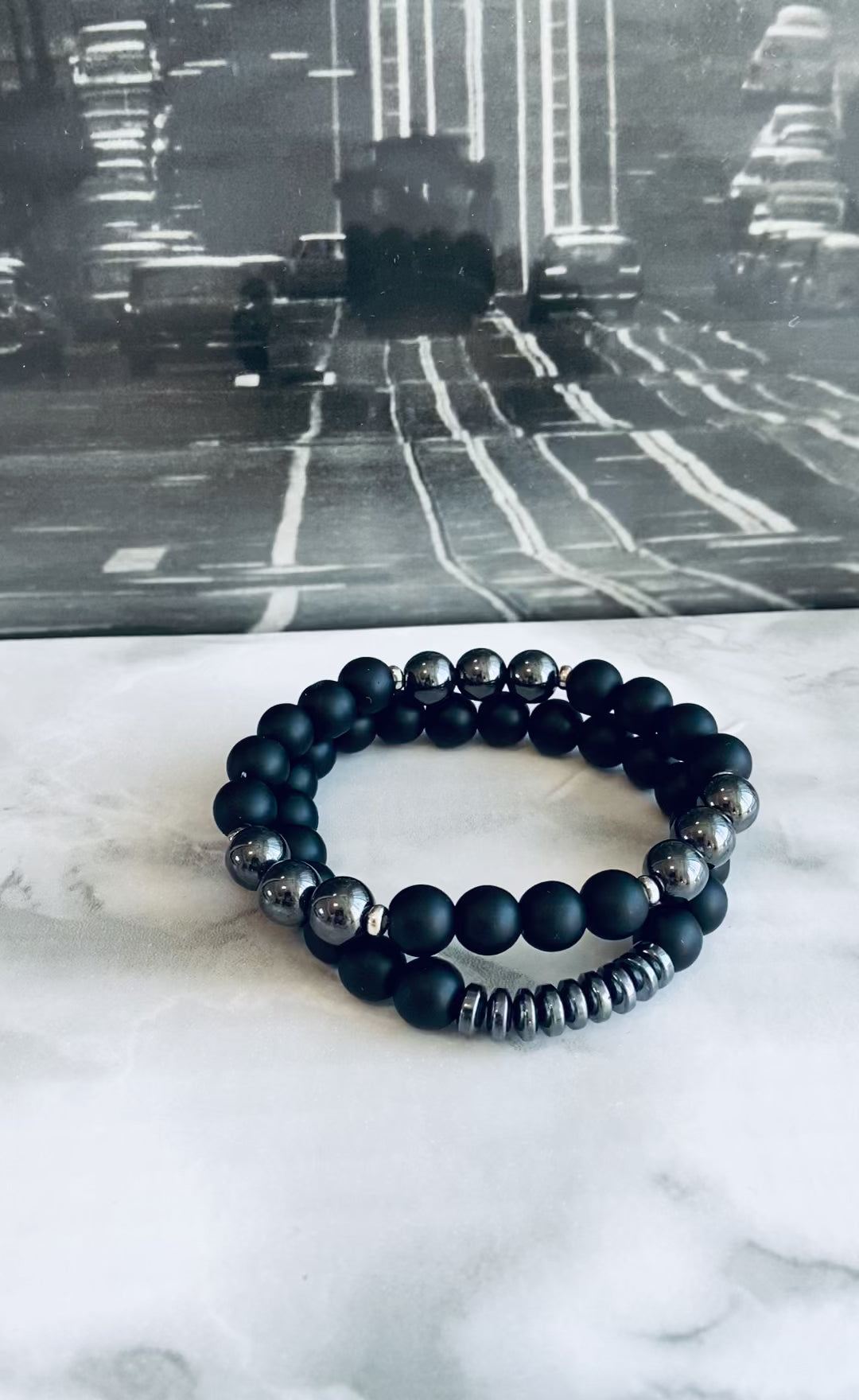 onyx mens bracelets