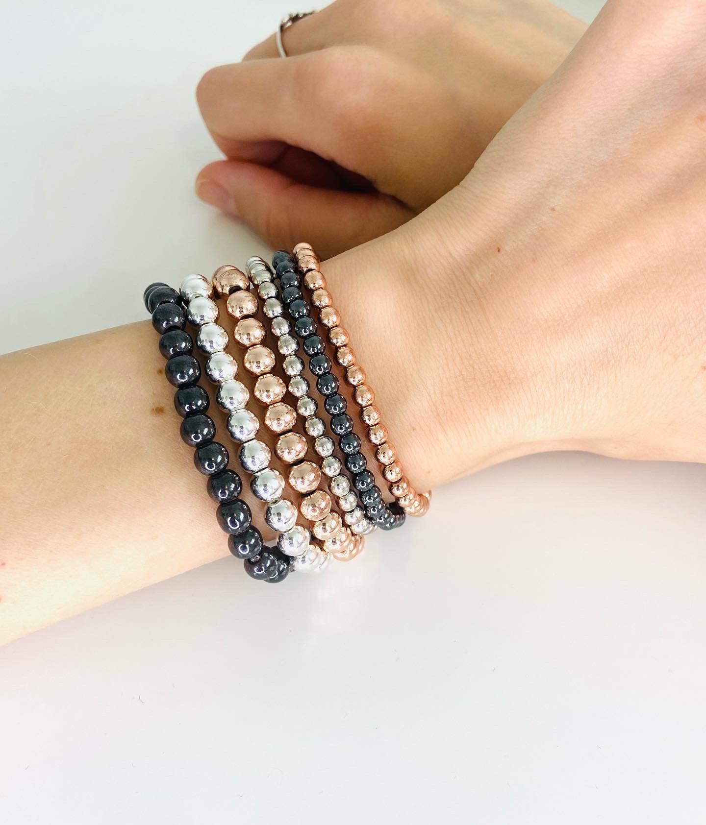 hematite gemstone bracelets