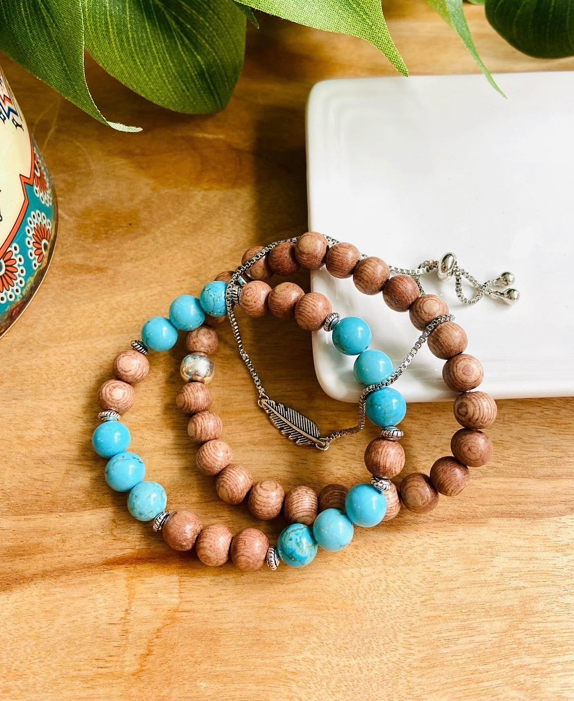 Turquoise and Rosewood