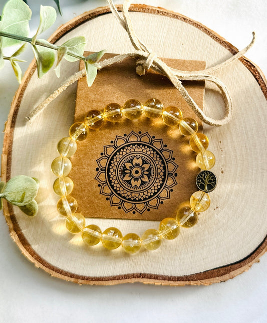 citrine gemstone healing bracelet