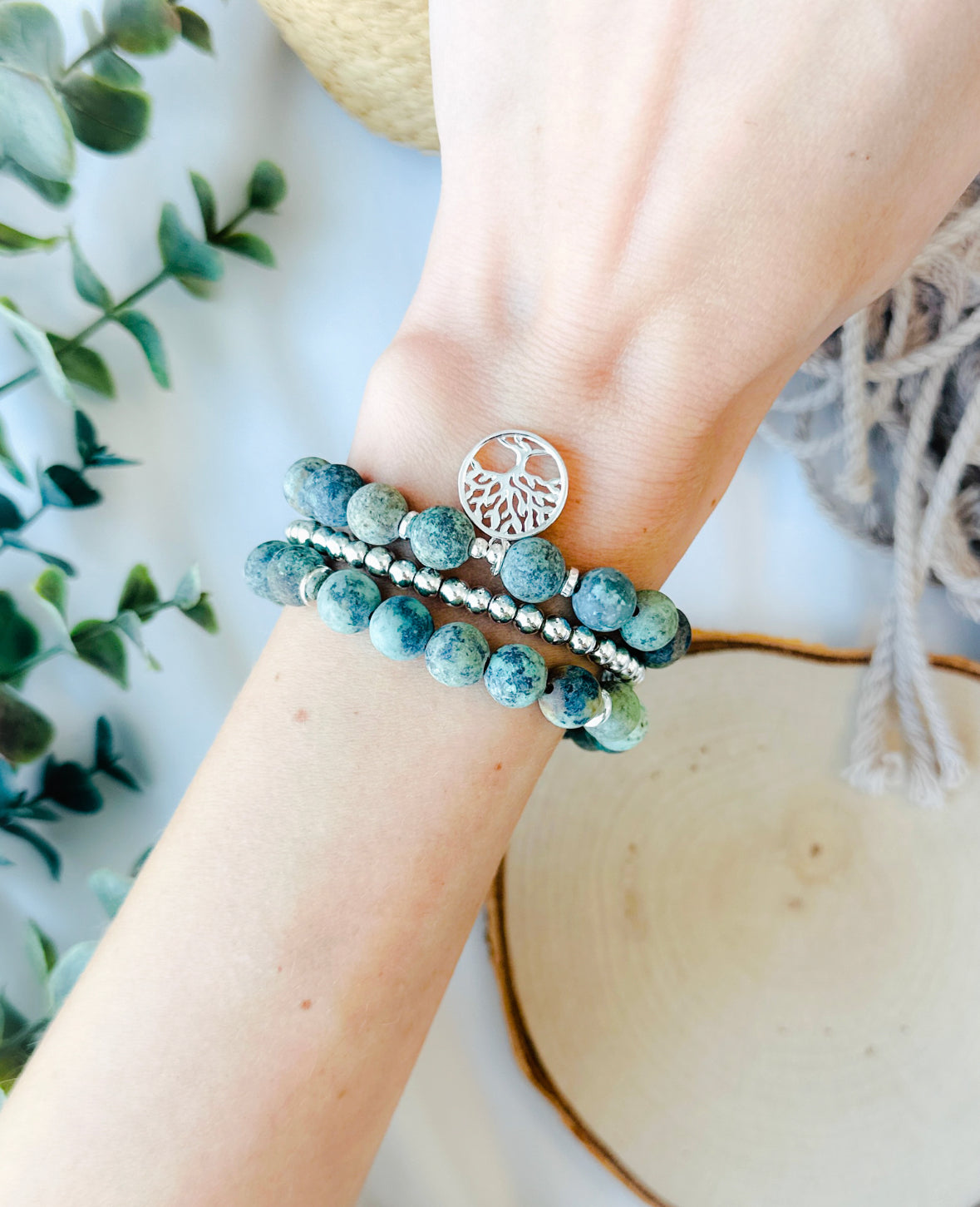 African turquoise bracelets