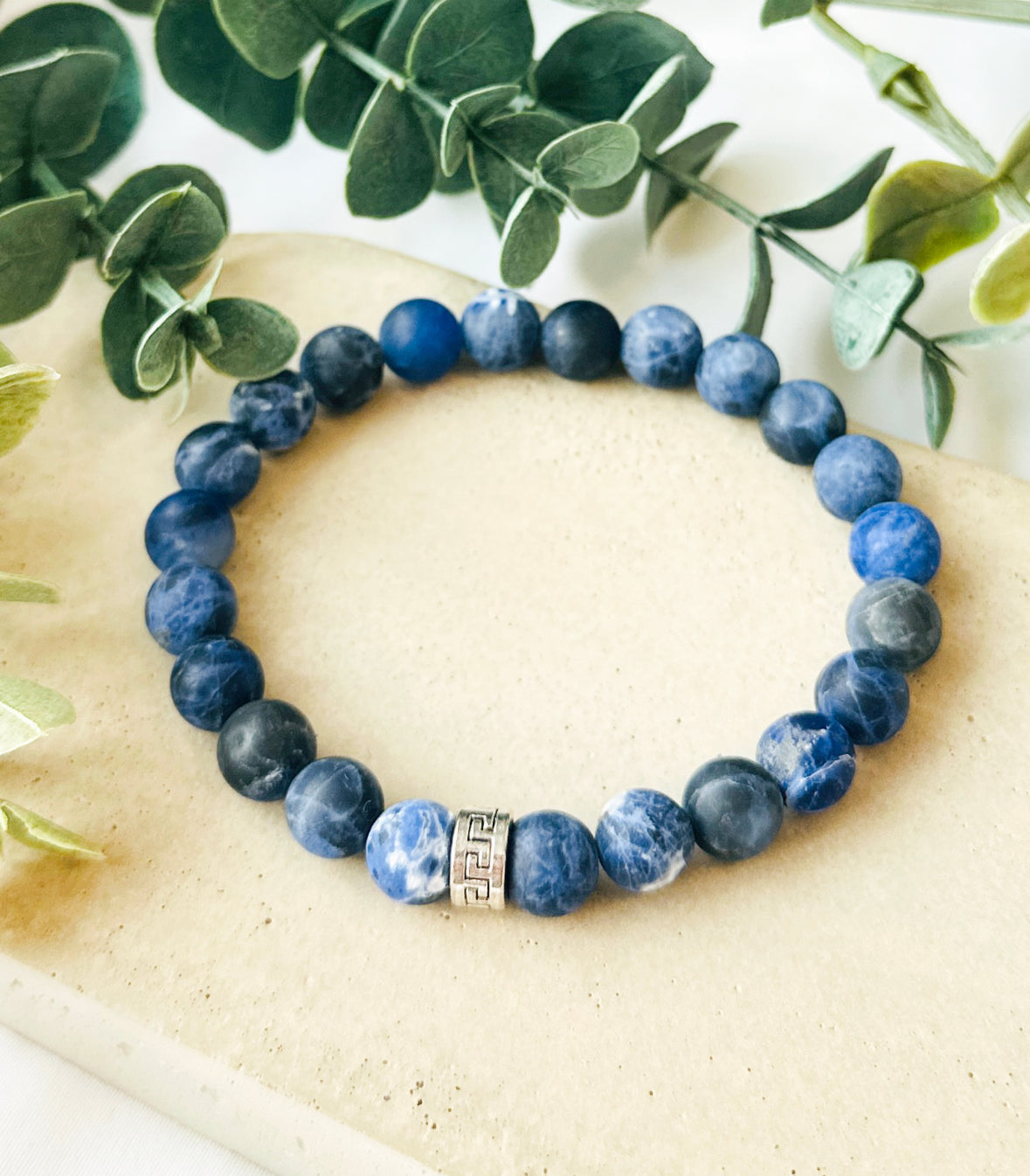 Mens hot sale sodalite bracelet